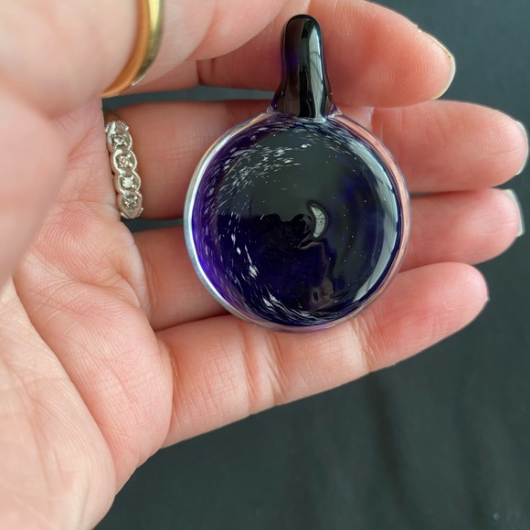 Beautiful Handblown Glass Galaxy Pendant - Picture 4 of 4